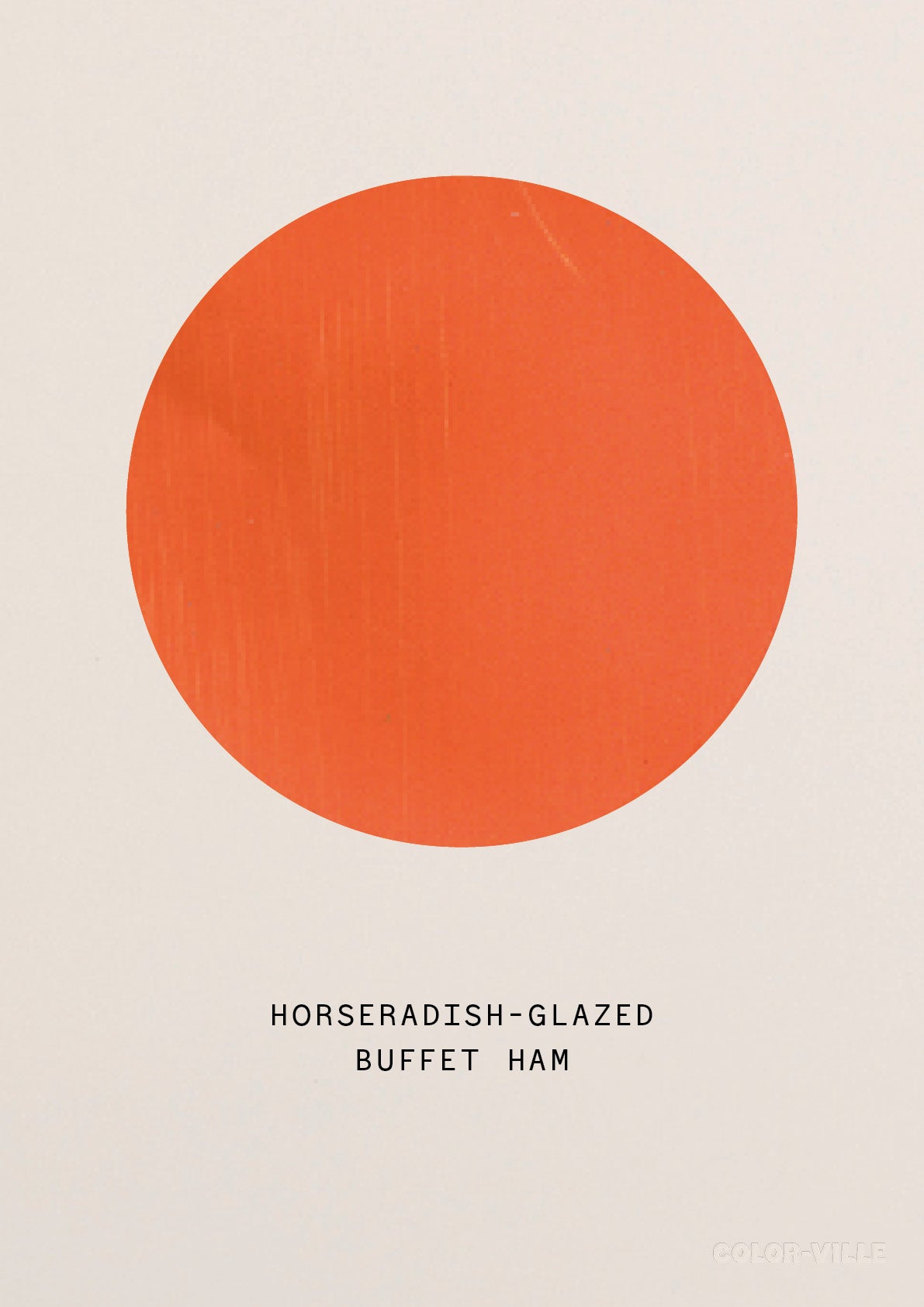 Horseradish-glazed buffet ham