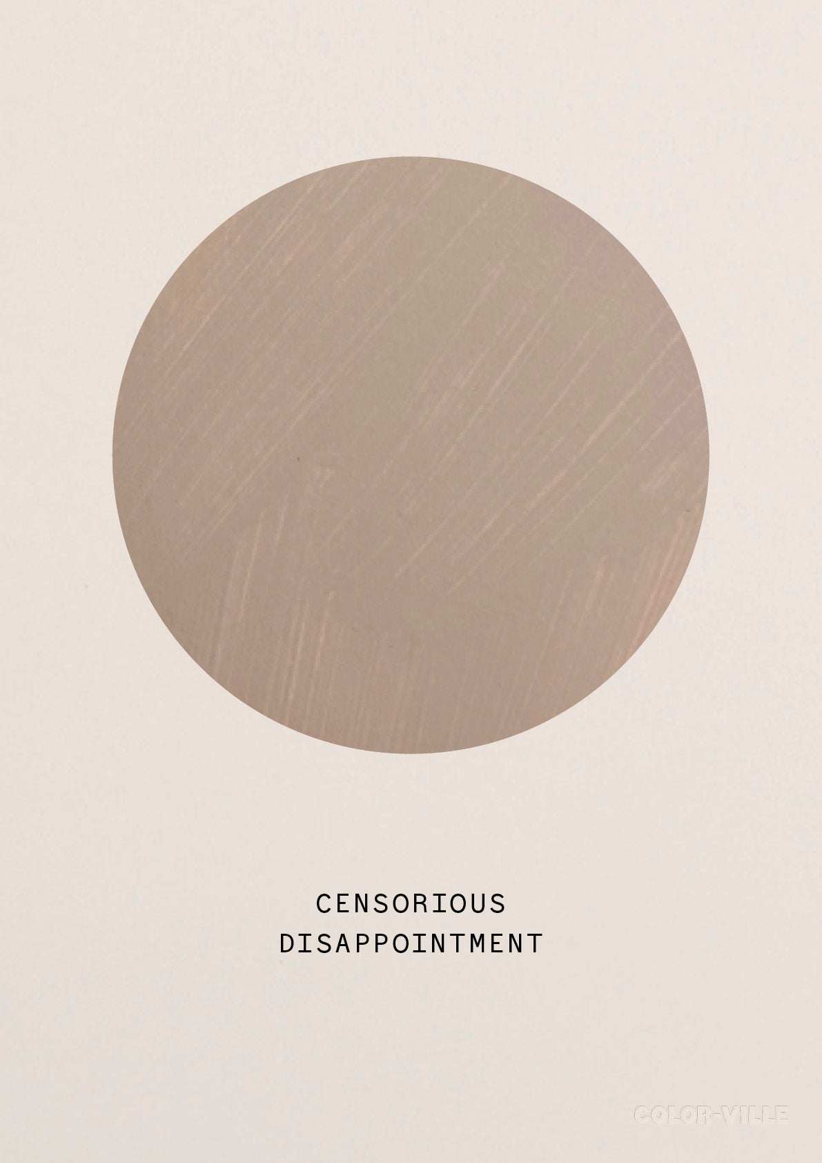 Censorious disappointment