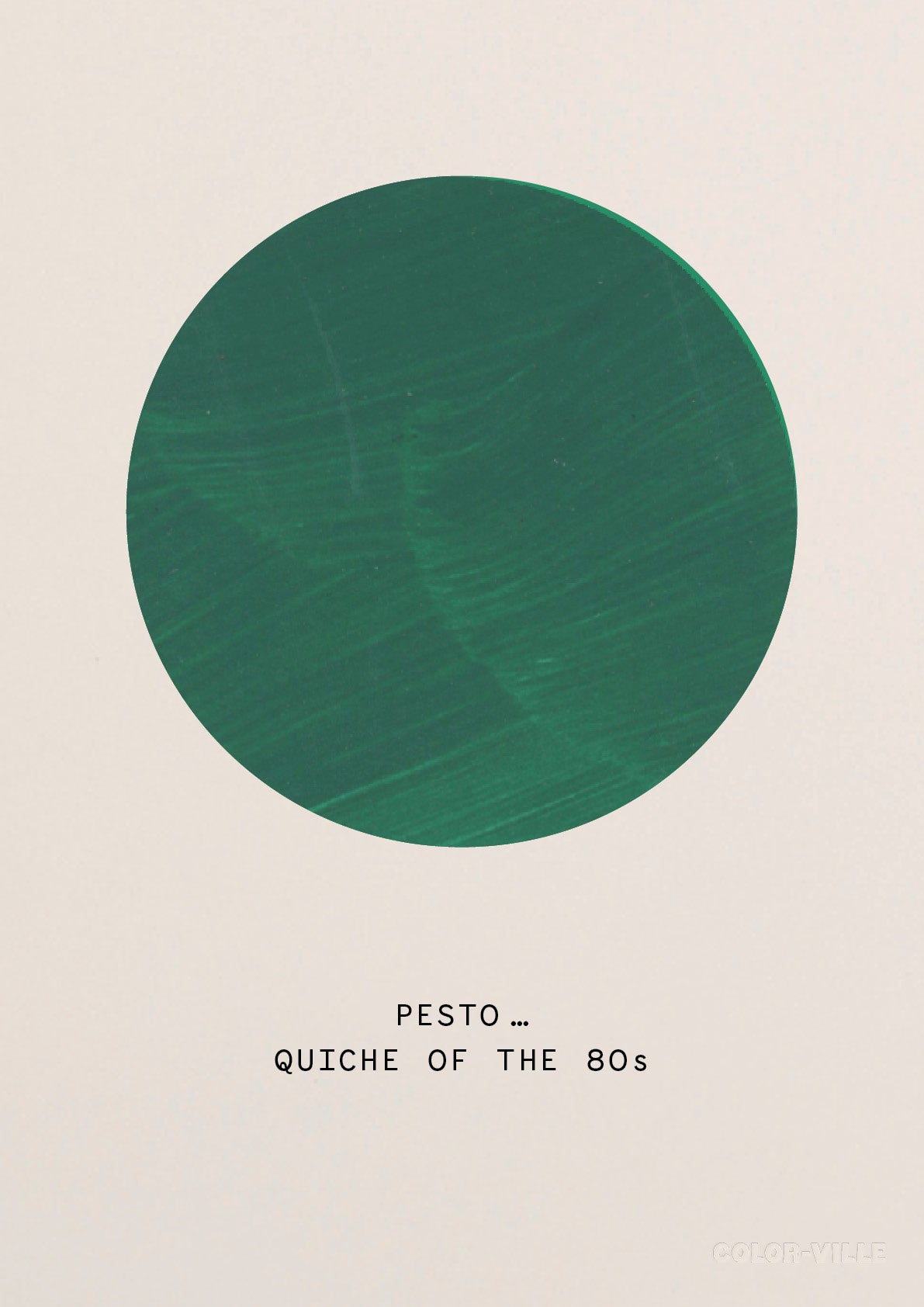 Pesto.. quiche of the 80s