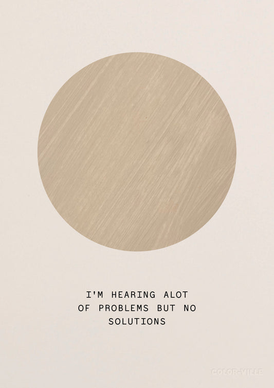 I'm hearing alot of problems but no solutions