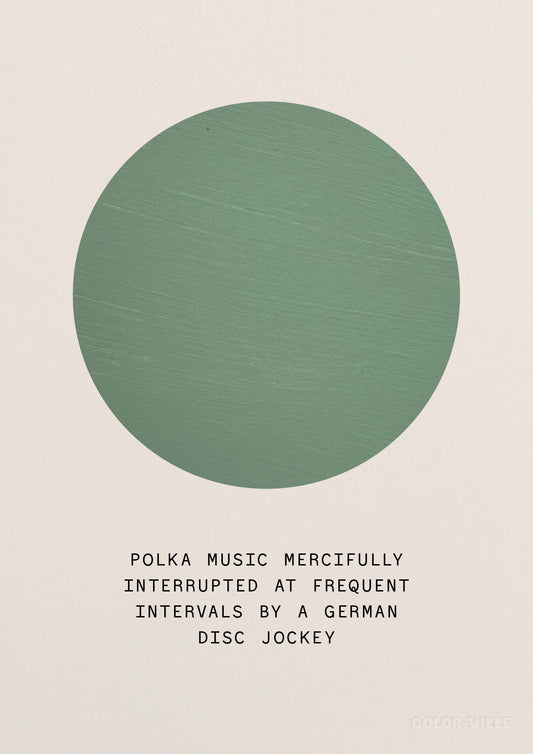 Polka music mercifully interupted at frequent intervals by a german disc jockey