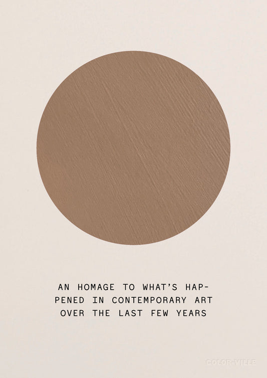 An homage to what’s happened in contemporary art over the last few years