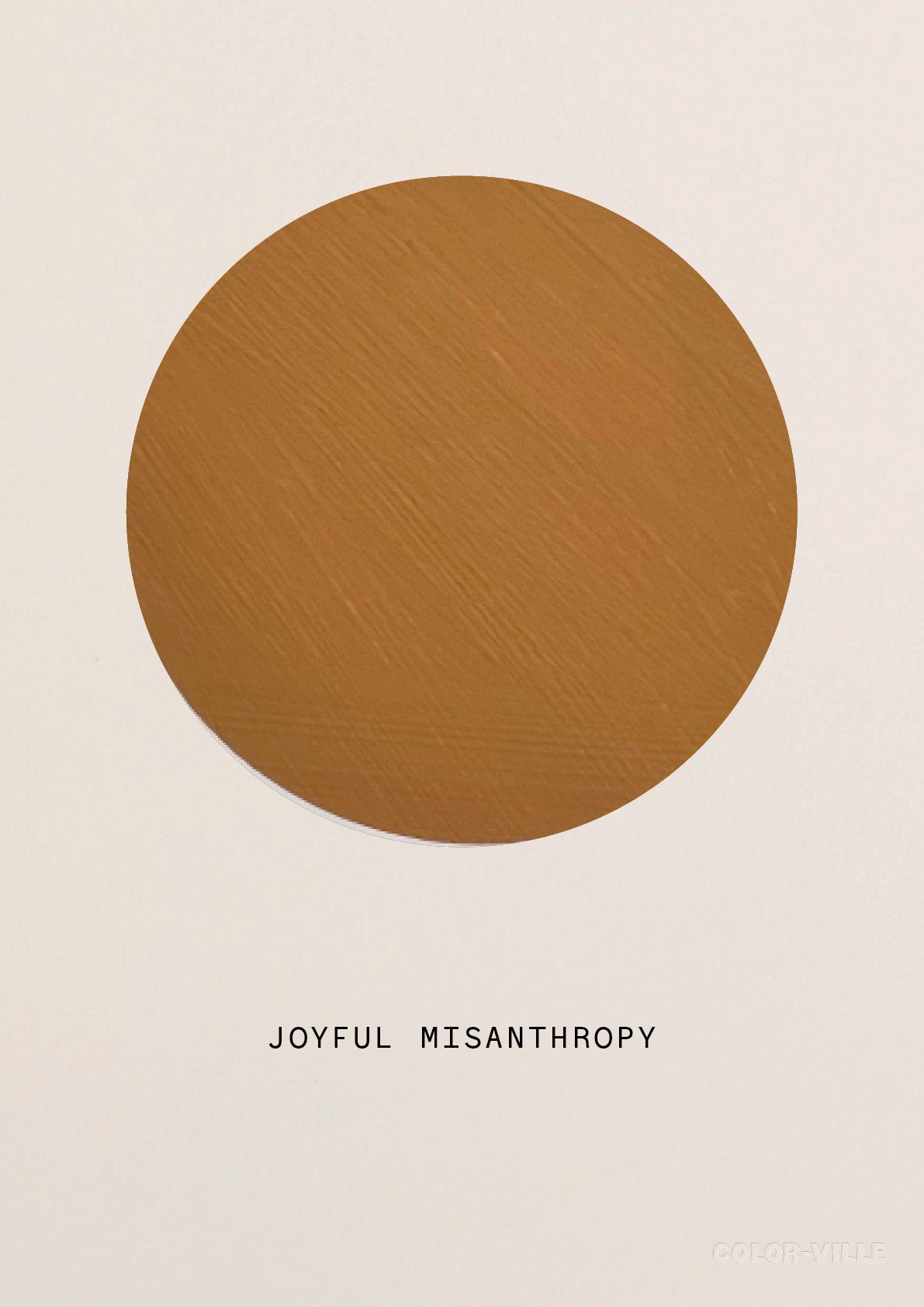 Joyful misanthropy