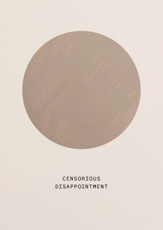 Censorious disappointment