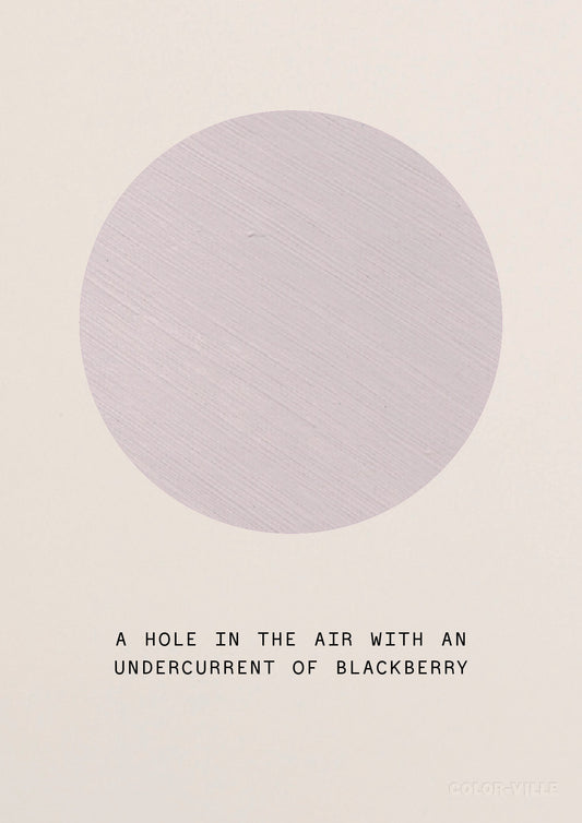 A hole in the air with an undercurrent of blackberry