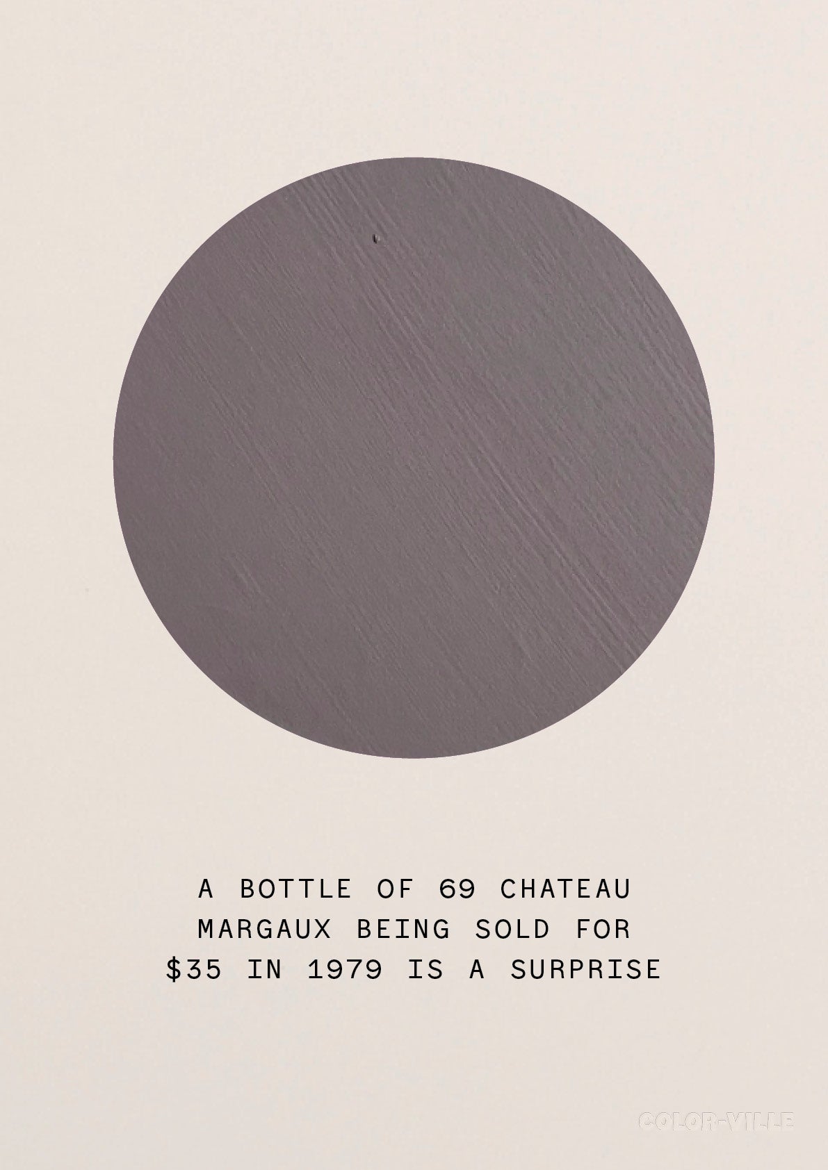 A bottle of 69 chateau margaux being sold for $35 in 1979 is a surprise